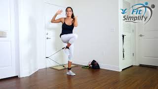 Resistance Tube Band Workout and Exercises With Ankle Strap 2018 [upl. by Tersina]