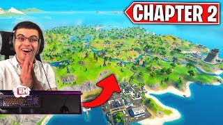 NEW Fortnite Chapter 2 Map LIVE REACTION [upl. by Urbana]