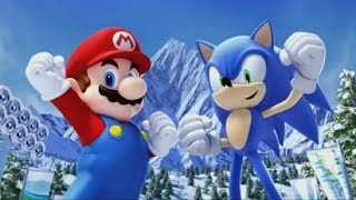 Mario and Sonic at the Olympic Winter Games Wii  Festival Mode amp End Credits Solo [upl. by Elsi635]