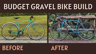 Budget Gravel BikeCyclocross Bike Build from a Hybrid Bike [upl. by Ainegul]