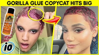 TikTok Copycat Slammed For Spraying Gorilla Glue In Hair  UPDATE [upl. by Salena]