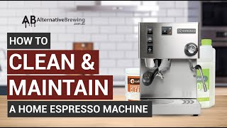 How to Clean and Maintain a Home Espresso Machine [upl. by Lud74]