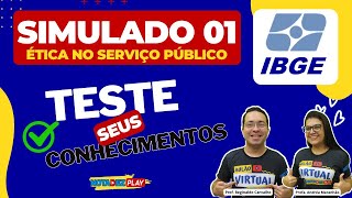 SIMULADO IBGE 01  ÉTICA NO SERVIÇO PÚBLICO [upl. by Yelnek]