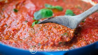 Easy Homemade Pasta Sauce  The Mediterranean Dish [upl. by Claudell]