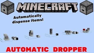 Minecraft 5 Automatic DispenserDropper Designs Automatically Dispense Items [upl. by Bone22]