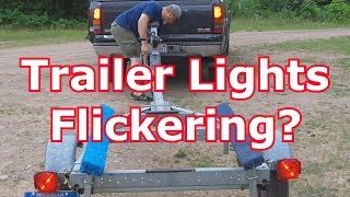 FIX YOUR TRAILER LIGHTS 6  Trick For Flickering Lights [upl. by Atirihs]