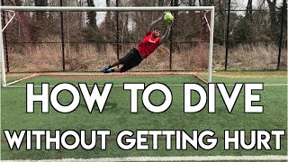 HOW TO DIVE IN SOCCER  GOALKEEPER TRAINING  DIVE WITHOUT FEAR [upl. by Kurtis200]