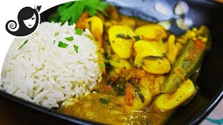 Butter Bean Curry veganvegetarian curry onion amp garlicfree [upl. by Chris189]