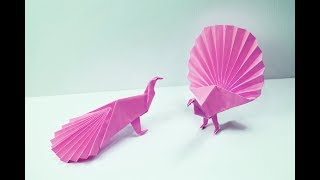 How to make a paper Peacock  Easy Version [upl. by Nerraw]