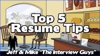 How To Write A Resume  Our Top 5 Resume Tips That Will Get You The Interview [upl. by Tiernan]