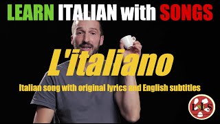 Italian Song quotLitalianoquot with lyrics English translation and explanations [upl. by Inwat]