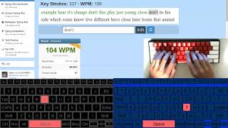 What Typing 100 WPM Looks Like QWERTY vs Dvorak [upl. by Salakcin]