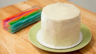 HOW TO DECORATE A CAKE WITH CREAM CHEESE FROSTING [upl. by Elatan]