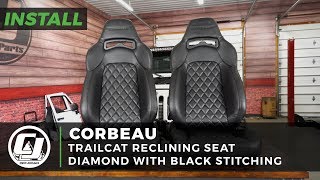 Jeep JK Wrangler Install Corbeau Trailcat Diamond Reclining Seats [upl. by Ahsile]