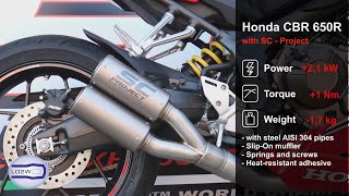 Top 7 Full Exhaust Sound Honda CBR 650R  Akrapovic SCProject Yoshimura Austin Racing Arrow [upl. by Kizzee]