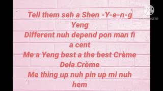 Shenseea  Dont Rush Freestyle Lyrics [upl. by Japheth]