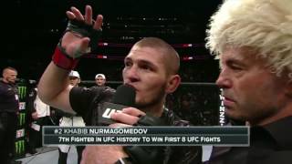 UFC 205 Khabib Nurmagomedov Octagon interview [upl. by Asilim]