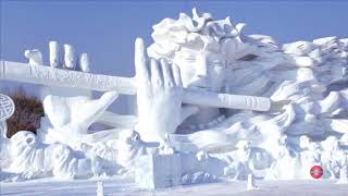 Snow and Ice Festival in the World  Harbin International Ice and Snow Sculpture Festival [upl. by Aisemaj]