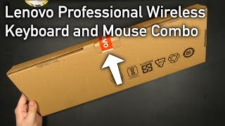 Lenovo Professional Wireless Keyboard and Mouse Combo  Unboxing amp First Look [upl. by Ardnuek]