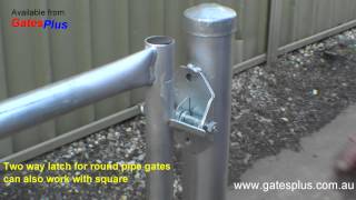 Gate Latch 2 way for round pipe and square [upl. by Nodnas]