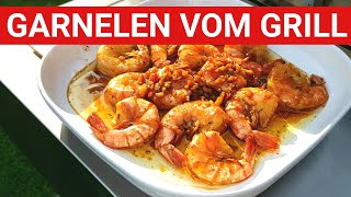 ♨️ GRILLBLITZ Garnelen perfekt vom Grill BBQ Tutorial Black Tiger Prawns Gambas Scampi Shrimps [upl. by Asyen]