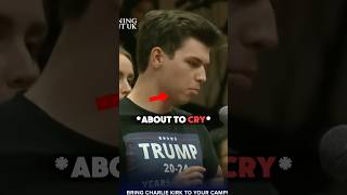 Charlie Kirk Makes a WOKE Activist CRY shorts charliekirk debate [upl. by Brosy]