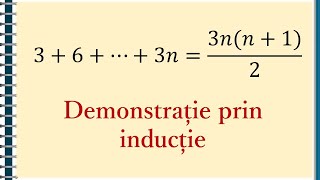 IX Metoda inductiei matematice 1  Proof by Induction Materaro [upl. by Aramoiz]