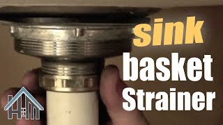 How to replace basket strainer kitchen sink drain Easy Home Mender [upl. by Sabina]