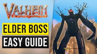 Valheim Second Boss SOLO Combat Gameplay Location Guide How to Summon amp Kill The Elder Boss [upl. by Aneeuqahs268]