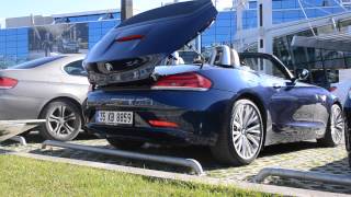 2012 BMW Z4 Roof Opening and Closing Sequence [upl. by Lucier]