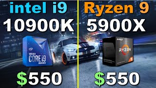 Ryzen 9 5900X vs i9 10900K  Gaming Benchmark [upl. by Ocker]