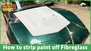 Stripping Paint off fibreglass  Full Tutorial [upl. by Mharg]