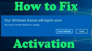 How to Fix Your Windows License Will Expire Soon Windows 10 [upl. by Morra27]