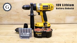 I rebuild 18V Battery for Dewalt XRP Drill [upl. by Inej]