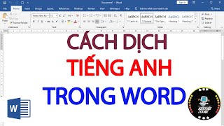 Cách dịch văn bản trong word chi tiết [upl. by Haimehen151]