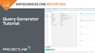 SAP Business One Query Generator Tutorial [upl. by Litman]