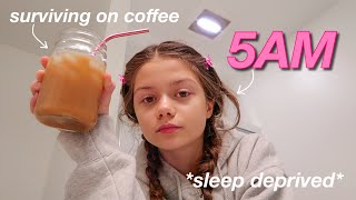 waking up at 5AM everyday for a week online school [upl. by Filip]