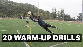 20 Goalkeeper WarmUp Drills  Pro GK [upl. by Aizek7]