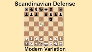 Scandinavian Defense  Modern Variation [upl. by Naitirb]