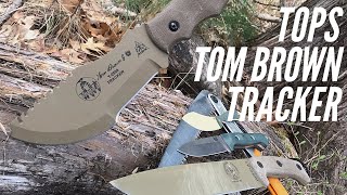 INDEPTH REVIEW Tops Tom Brown Tracker Knife  Survival Knife With Many Uses [upl. by Muhan]