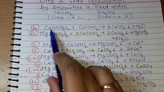 Engineering ChemintryLime Soda Calculation Part1 [upl. by Schoenfelder]