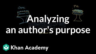 Analyzing an authors purpose  Reading  Khan Academy [upl. by Salb]