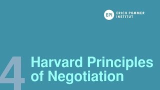 The Harvard Principles of Negotiation [upl. by Nosrettap]