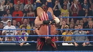 Kurt Angle vs Kane — WCW United States Championship Match SmackDown Oct 1 2001 [upl. by Ayhdnas37]