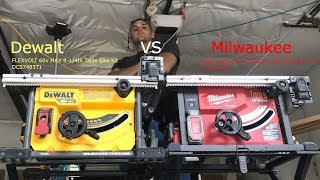 Dewalt Table Saw VS Milwaukee Table Saw HEAD to HEAD REVIEW [upl. by Hugo793]