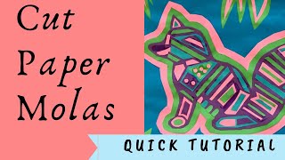 Paper Molas  full length tutorial on how to create a paper mola similar to molas from Panama [upl. by Ojyllek595]