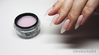 Paznokcie żelowe krok po kroku  przedłużanie  Victoria Vynn Build Gel  How to Extend Your Nails [upl. by Kokaras]