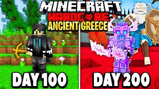 I Survived 200 Days in Ancient Greece on Minecraft Heres What Happened [upl. by Lamok22]