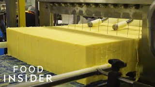 How A 100YearOld Vermont Creamery Makes Cheddar Cheese  Regional Eats [upl. by Ahsaret525]