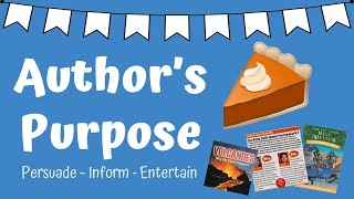 Author’s Purpose with PIE [upl. by Meluhs]